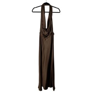 Zara Chocolate Backless Dress